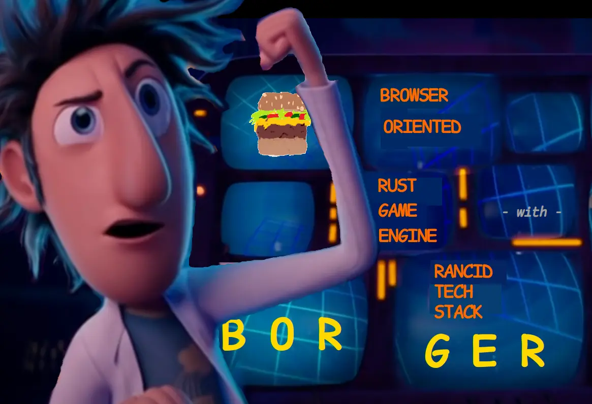 Browser-Oriented Rust Game Engine with Rancid tech stack